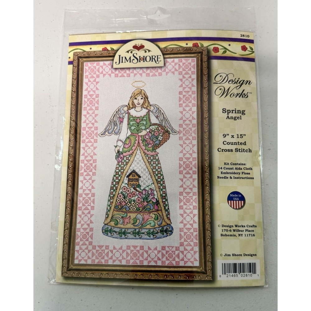 Design Works DW2810 Spring Season Angel Cross Stitch Kit Jim Shore Designs